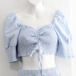 O. Vianca  Smocked Top and Skirt Size L $35 NWT Photo 1