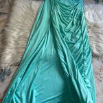 Meshki  Candice Ruched Maxi Dress In Mint Photo 6
