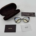 Tom Ford  TF5815-B 052 Tortoiseshell Blue Light Glasses - New - Italy - Full Set Photo 1
