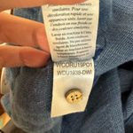 Faherty Sleeveless Knee-Length Dress Button Front 100% Linen Blue Size 4 Photo 4