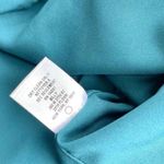 Milly Romy‎ Cape-Back Stretch-Silk Sheath Dress | Teal Size 4 Photo 4