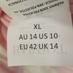 Bardot π Bellissa Long Sleeve Faux Wrap Dress Sorbet Pink Metallic Shine XL NWT Photo 14