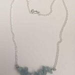 Handmade Aquamarine crystal chain necklace Photo 0