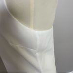 Rose + Olive  Top Cami Strappy Sleeveless Layered Criss Cross Back V Neck White Photo 7