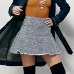 Free People  Sunshine Smile Fringe Mini Skirt Sz 2‎ Photo 0