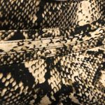 INC  Tan & Black Snake Print Mini Skirt Womens 8 Pencil Preppy Office Modest Photo 6