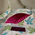 Bungalow 360 Crossbody Bag with Sea Turtle Print. Excellent used condition! Blue Photo 5