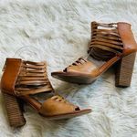 Dolce Vita Camel Brown Heeled Sandals 7.5 Tan Photo 0