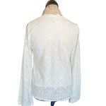 4SI3NNA Women’s Blouse Small White Lace Bridal Romantic Cottage Cottagecore Photo 2