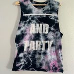 Urban Outfitters  Black Pink Tie-Dye Tank Top And Party Casual College Large Photo 0