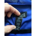 Enfocus Studio Dress Straight Midi Pleated Front Womens Size 10 royal blue/ Blac Blue Photo 6
