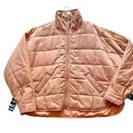 Emory park  Quilted bomber jacket cozy & soft relaxed fit Sz S oversized look Photo 2