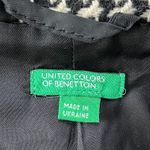 United Colors Of Benetton Black and White Houndstooth Blazer, Size 40 XS Photo 3