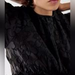 Sister Jane‎ Urban Outfitters Nora Jacquard Floral Mini Dress Size 6 (Medium) Black Photo 2