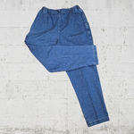 1990s Vintage Lee Medium Wash Straight Leg High Rise Classic Mom Jean Size 14P Blue Photo 6
