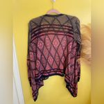 Miami Geometric Pink and Navy Cardigan Photo 3