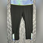Lululemon  athletica Black Leggings with Blue and Yellow Trim Photo 1