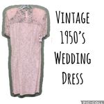 Robert Anthony Vintage Ivory Lace Beaded Wedding Dress Size 4 Photo 1