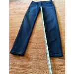 White House | Black Market Skinny Leg Dark Wash Jeans Blue Stretch Rhinestone Trim Photo 4