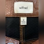 Aritzia NWT  Wilfred The Melina Pant Vegan Leather Pants Dark Brown Sz 10 Photo 3