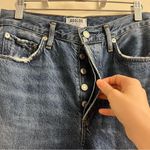 AGOLDE Riley High Rise Straight Leg Crop Jeans Raw Step Hem Disguise Size 25 Photo 6