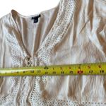 Torrid Babydoll Crinkle Gauze Crochet Inset Lace Up Top Womens 2X Photo 13