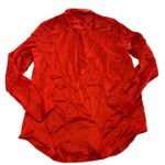 Equipment Femme Top Womens Medium‎ Red Bloodshot Essential Shine Shirt Silk Photo 3