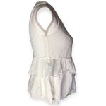 ZARA  Basic Denim Floral Ruffle Layered Babydoll Blouse Photo 61