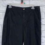 White Stag 100% cotton chino Capri pants black size 8 petite women Photo 2