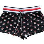 Disney  Shorts Womens Sz Medium Black Minnie Mouse Print Sweatshort Photo 0