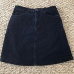 Brandy Melville Corduroy Mini Skirt in Navy Photo 0