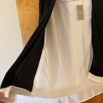 Chico's  Cardigan Size 1 Black White Madison Long Sleeve Mixed Fabric Lace NWT Photo 5