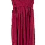 Azazie  Ruby Red Pleated Chiffon Sweetheart Neckline Gown Size Large Photo 0