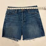 MOTHER Denim MOTHER The Vagabond Cuff Distressed Denim Shorts Size 25 Photo 4