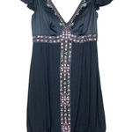 Sue Wong  size 4 small Black Nocturne mini silk beaded y2k Dress party dance lbd Photo 0