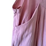 BUTTON STRAP POCKET BOHO PINK BLUSH WIDE LEG SLEEVELESS COTTON Y2K SZ M #2105 Pink Size M Photo 6