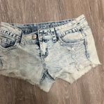 Almost Famous  junior size jean shorts are size 1. Photo 6