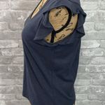 Loft  Grey Flutter Sleeve Tee Photo 1