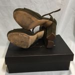 Trixie Block Heel Ankle Strap Platform Sandals Olivia Jaymes Green Size 8.5 Photo 6