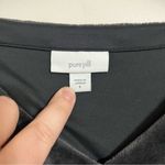 J.Jill Pure Jill Women’s Size Small Crushed Velvet Tunic Dress Gray Pockets Photo 2