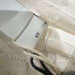 IRO  Roxanie One Shoulder Fil Coupé Chiffon Mini Dress Off White Size 40 or US‎ 8 Photo 12