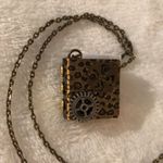 Unique gear medal book necklace, one of the kind Photo 0