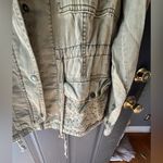 Anthropologie  Hei Hei Marais Eyelet Utility Cargo Jacket Women's Olive Green Photo 4