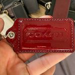 Coach Red Leather Keychain Photo 0