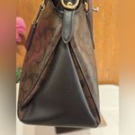 Coach AUTHENTIC MORGAN SIGNATURE PVC SATCHEL BAG PURSE F34617 BROWN/BLACK Photo 2