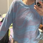 Hollister Nwt  oversized blue and purple marbled sweater Photo 2