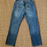 Simply Vera, Vera Wang Women's Simply Vera Wang Cuffed Straight Cropped Stretch Blue Jeans Size 4 Photo 4