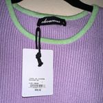 Olivaceous Rena Knit Crop Top in Lilac Photo 3