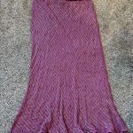 Euro 100% Silk Beaded Skirt Purple Photo 0