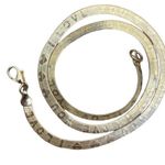 New! “I love you” Herringbone 14KGP Necklace Gold Photo 0